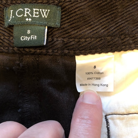 J. Crew city fit wide leg cords - Picture 2 of 5